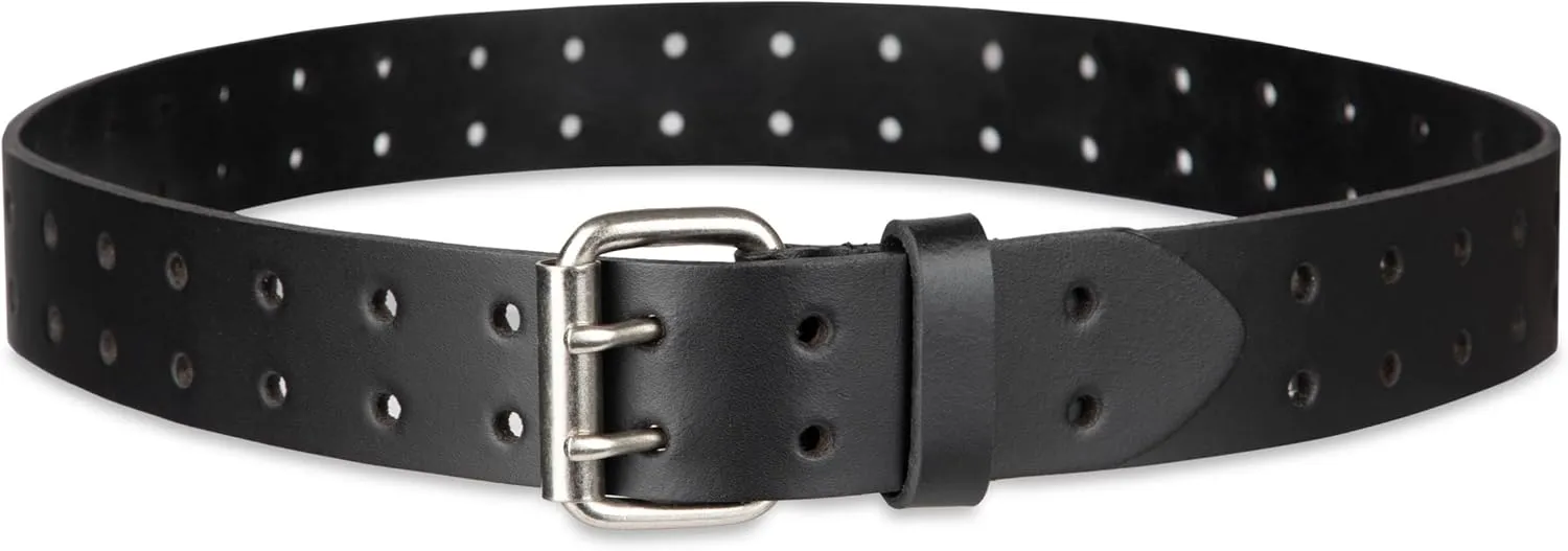 Dickies Men's Leather Double Prong Belt
