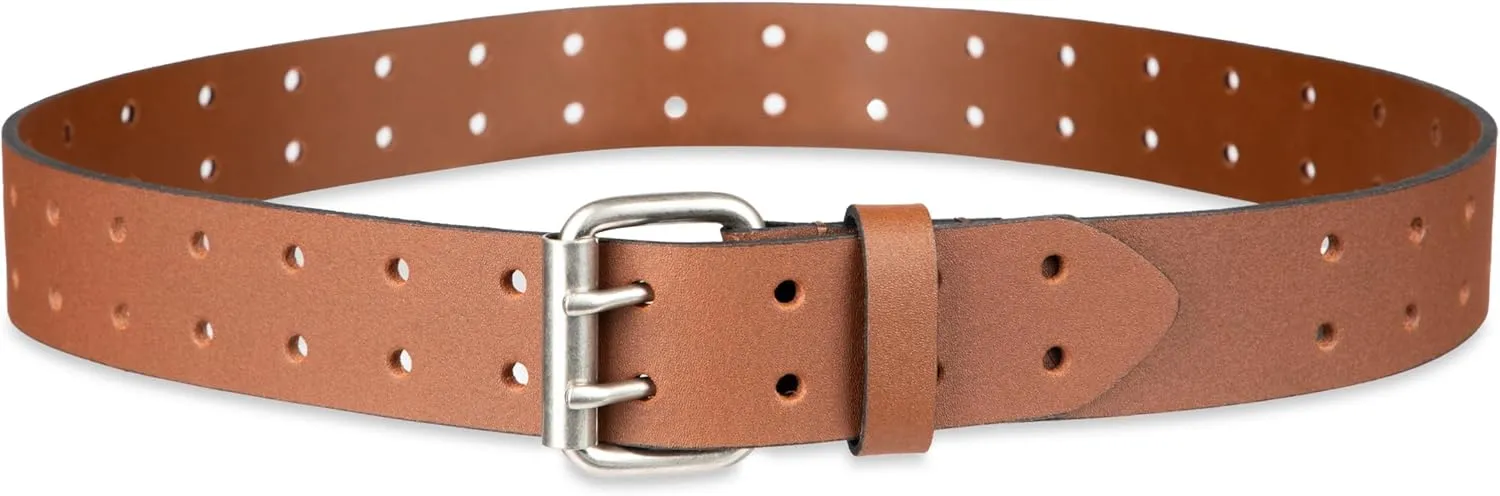 Dickies Men's Leather Double Prong Belt