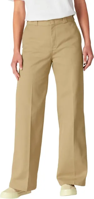 Dickies Womens Regular Fit Wide Leg Work Pants