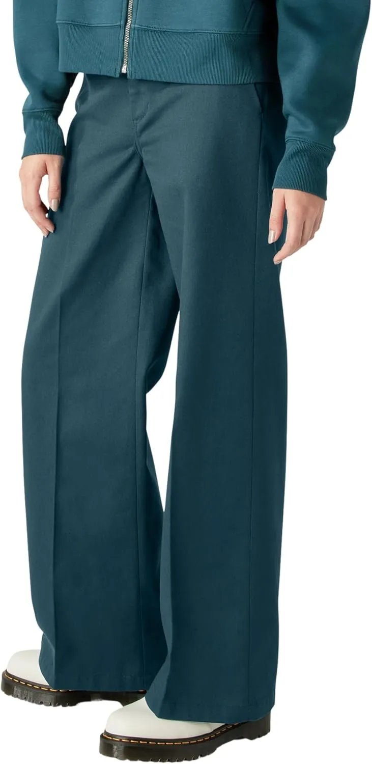 Dickies Womens Regular Fit Wide Leg Work Pants