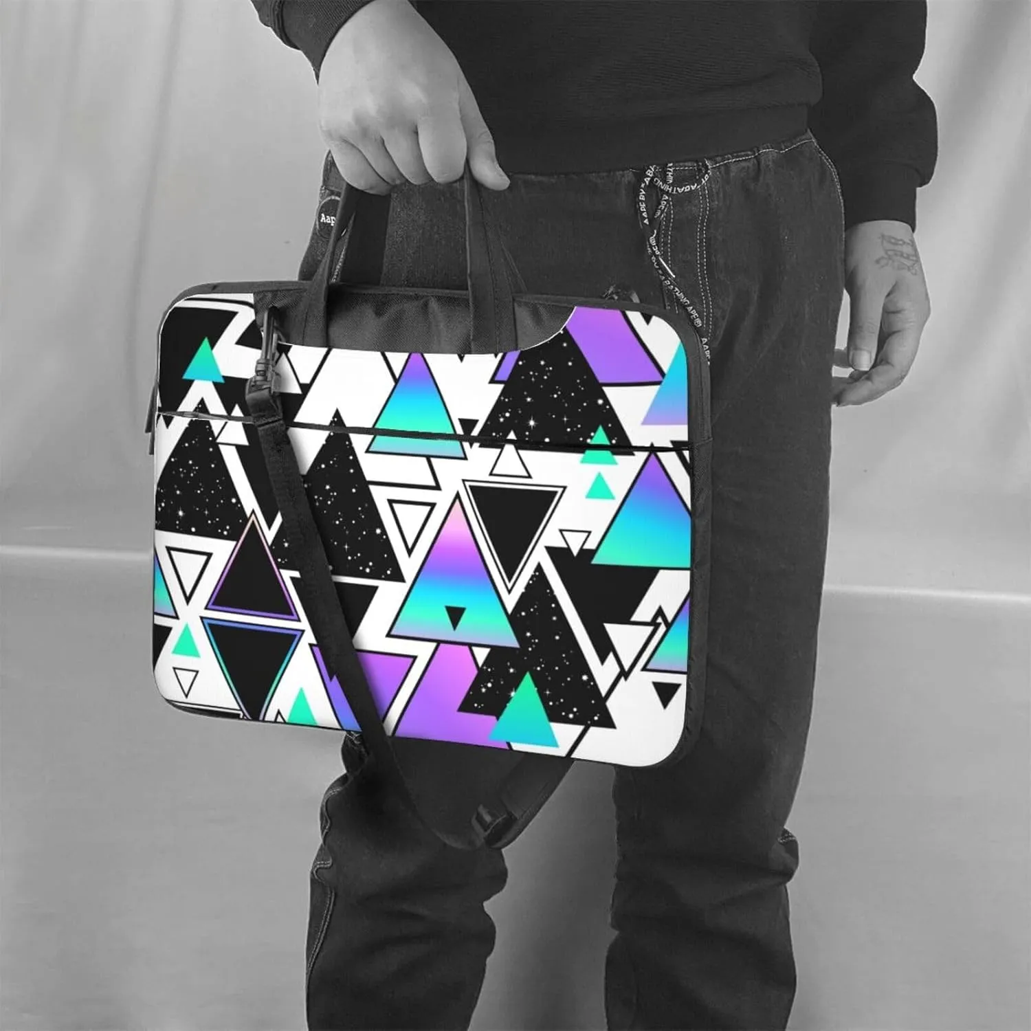 Different Card Suits Laptop Bag Classic Slim Briefcase Messenger Bag, Spacious, Ergonomic