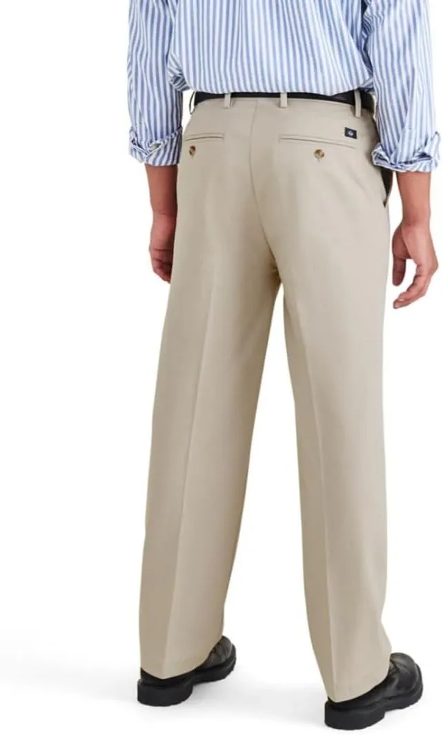 DOCKERS Mens Relaxed Fit Signature Iron Free Khaki With Stain Defender Pants