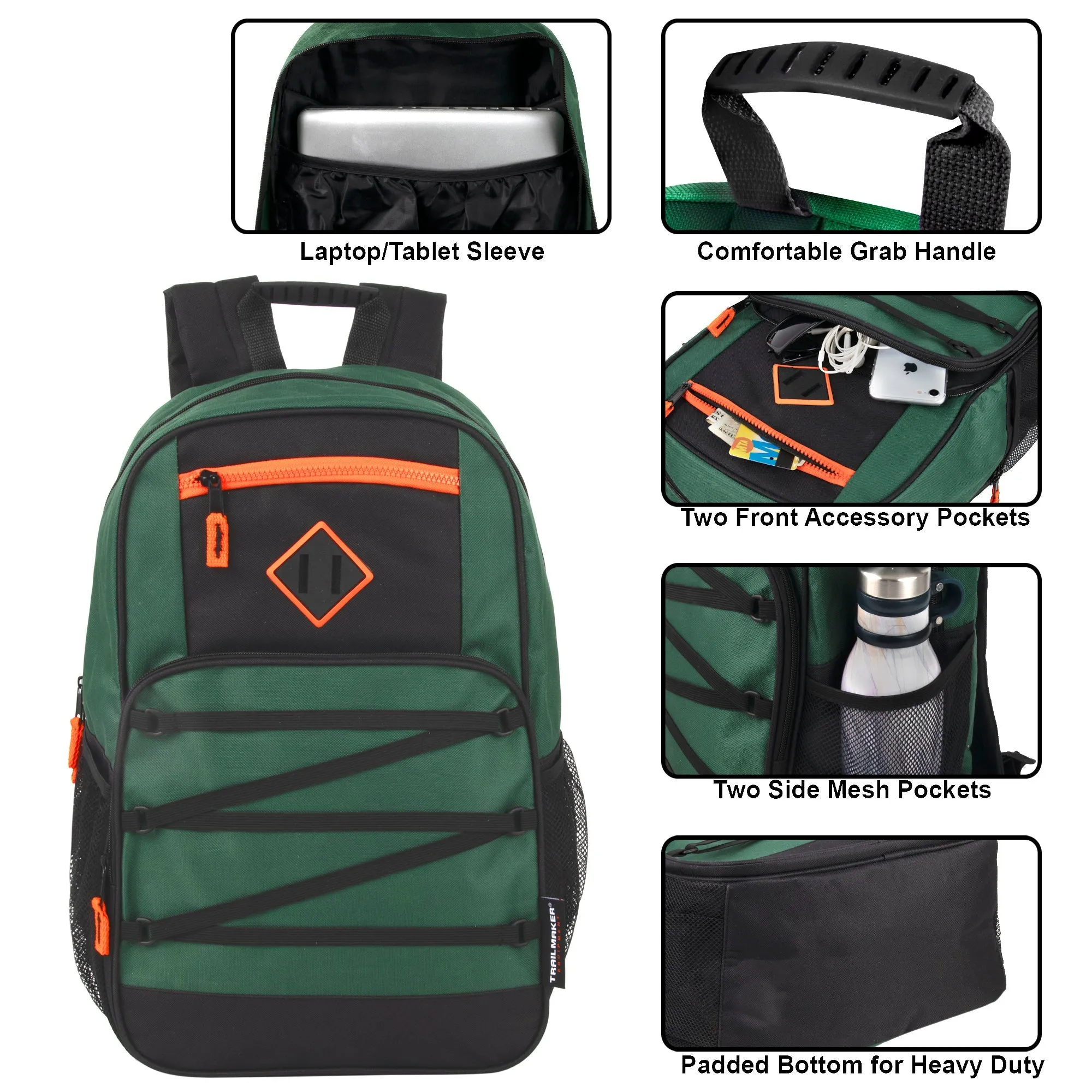 Dome Bungee Backpack with Laptop Section Wholesale