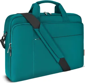 DOMISO 14 inch Laptop Bag Business Briefcase Water-resistant Notebook Messenger Shoulder Bag for 14" MacBook Pro/HP Stream 14 Chromebook 14/IdeaPad ThinkPad/ASUS ZenBook/Dell Inspiron,Turquoise