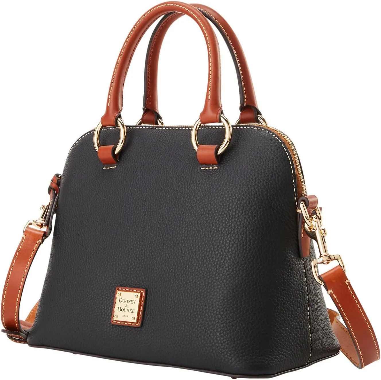Dooney & Bourke Handbag, Pebble Grain Domed Satchel