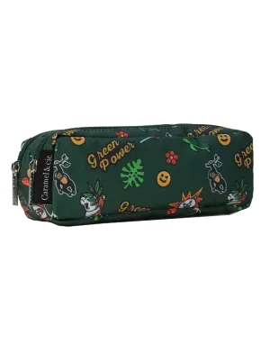 Double Pencil Case Green Power