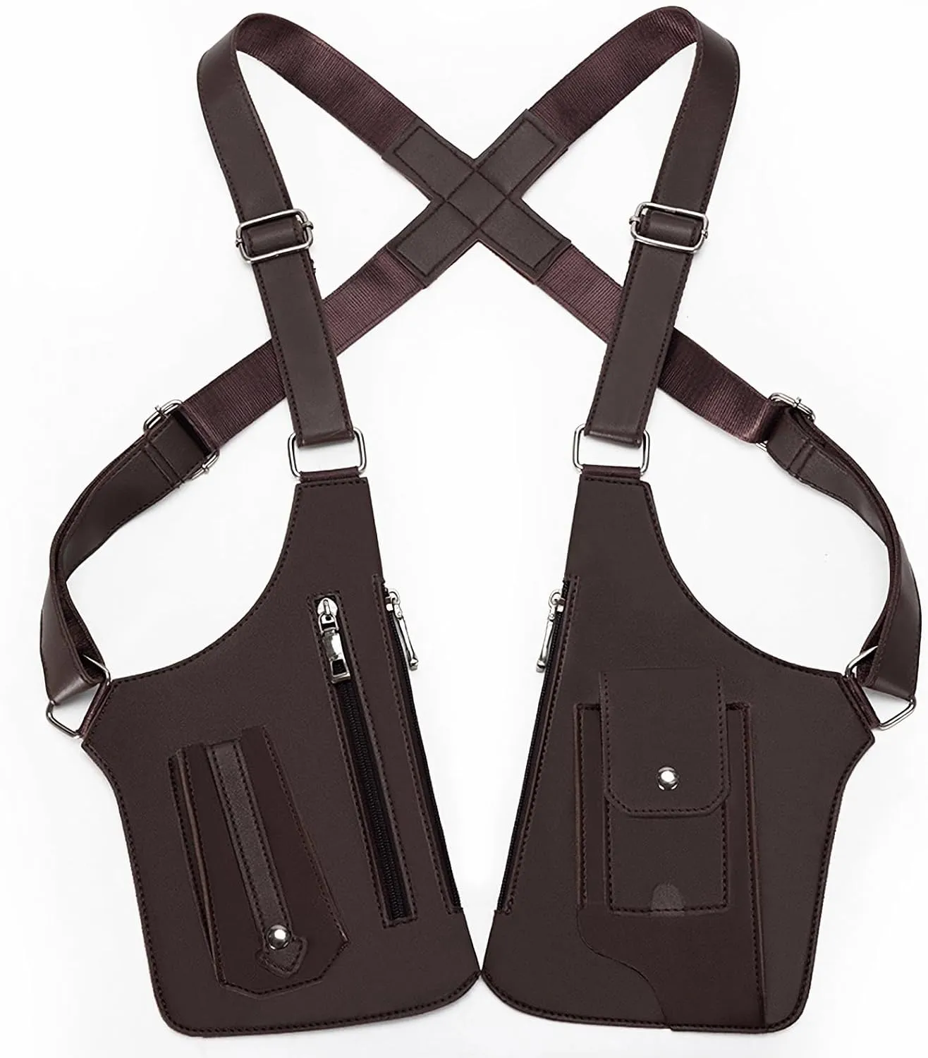 Double Shoulder Armpit Bag, Anti-Theft Hidden Underarm Strap Wallet Pocket Holster Phone Leisure Double Shoulder Pouch