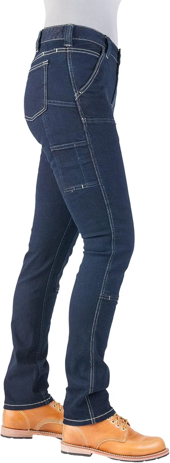 Dovetail Workwear Maven Slim Cargo Pants for Women, Slim Leg Fit, 10 Functional Pockets