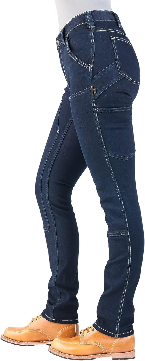 Dovetail Workwear Maven Slim Cargo Pants for Women, Slim Leg Fit, 10 Functional Pockets