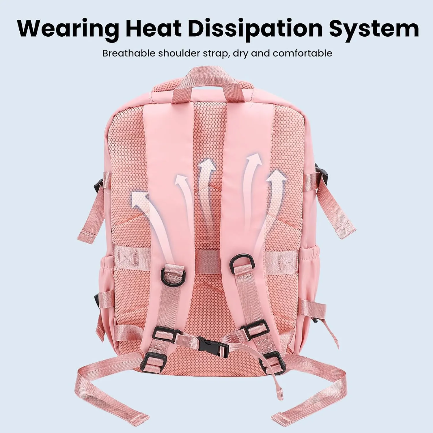 Dpofirs Vacuum Backpack, 27L Vacuum Seal Compression Backpack, with Electric Vacuum Pump, Water Proof, for Travel Business