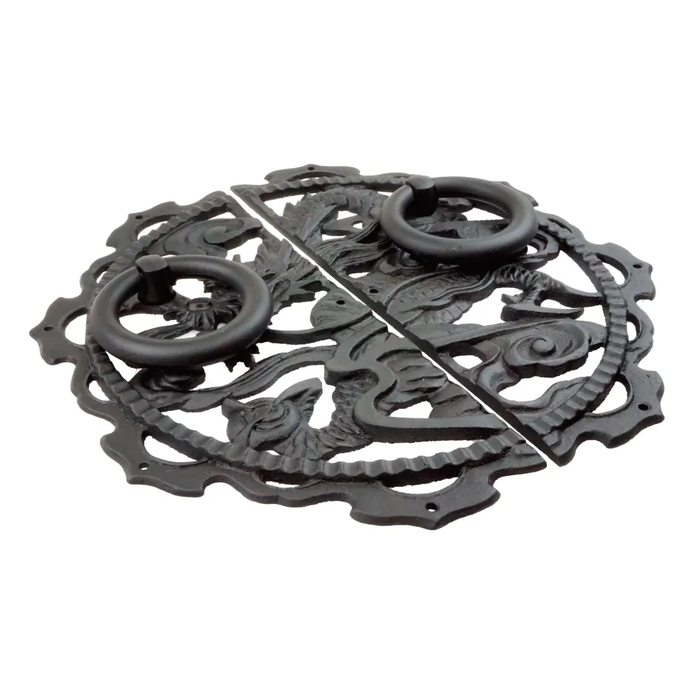 Dragon Decorative Plate with Ring Handles