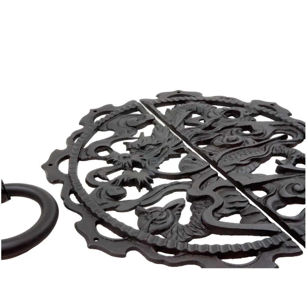 Dragon Decorative Plate with Ring Handles