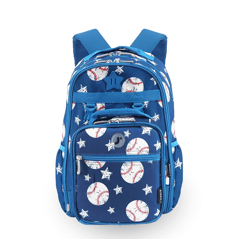 Duet Kids Backpack & Detachable Lunch Box Set in Baseball