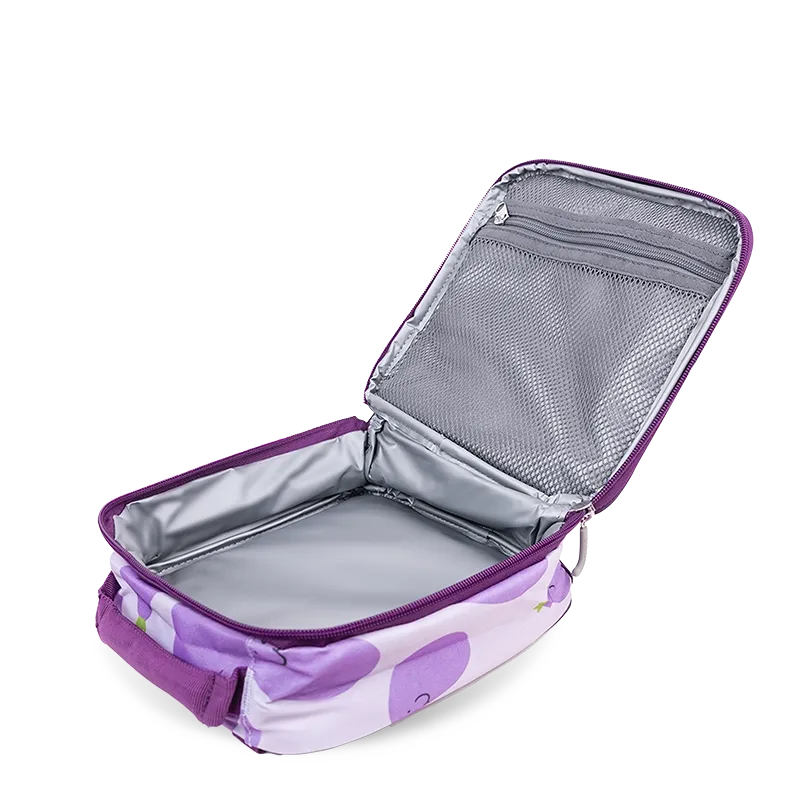 Duet Kids Backpack & Detachable Lunch Box Set in Mr Eggplant
