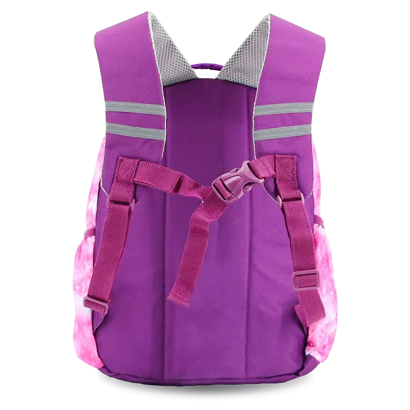 Duet Kids Backpack & Detachable Lunch Box Set in Purple Galaxy
