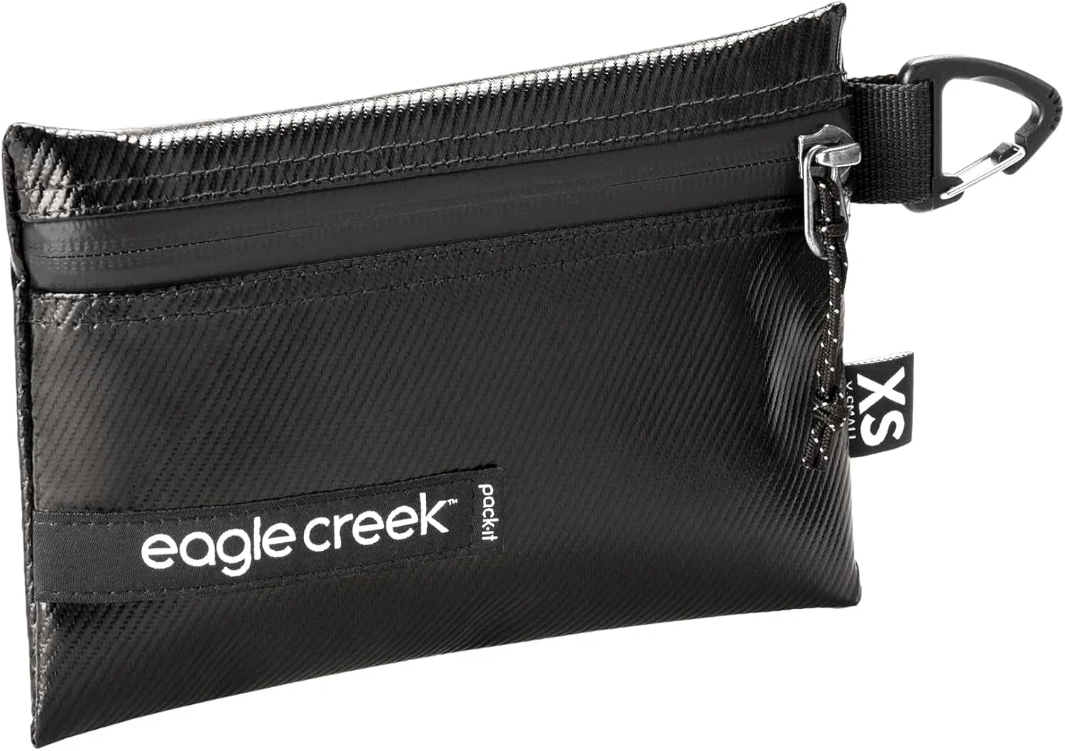 Eagle Creek Pack-It Gear Pouch Protective Travel Bag Organizer for Heavy Tools or Wet Gear - Ultra-Durable Water-Resistant 900D Poly Twill with Secure Zipper, Black - Medium