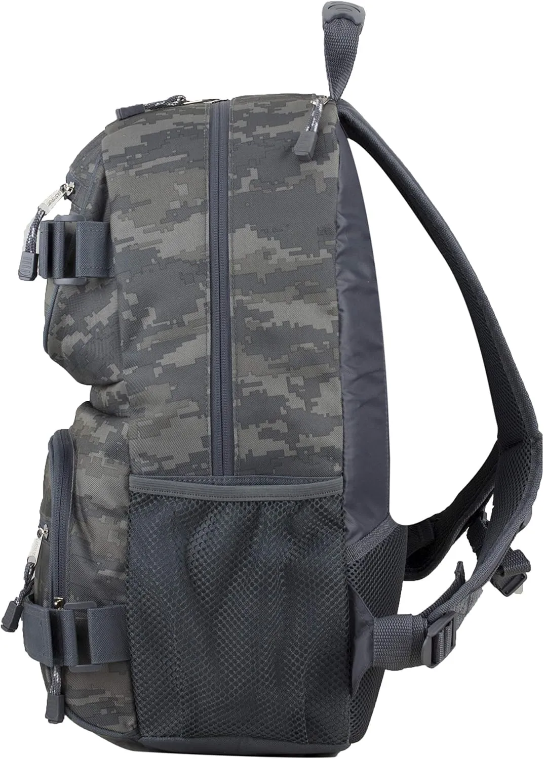 Eastsport Travel Skateboard Backpack Double Strap Laptop Bag Multi-Sport Design for Men and Women, Static Camo