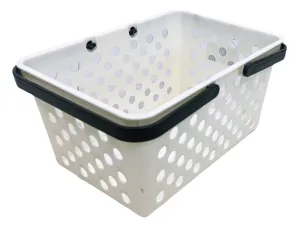 Eco-Friendly Basket -2 - Dots - White-
