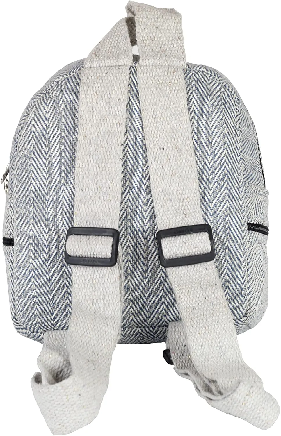 Eco Friendly Set Of Hemp Mini Backpack   Coin Purse Cute Light Weight Hemp Bag For women Girl (Blue)