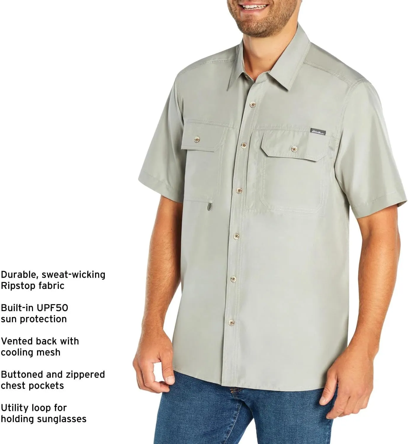 Eddie Bauer Men's Woven Tech Shirt