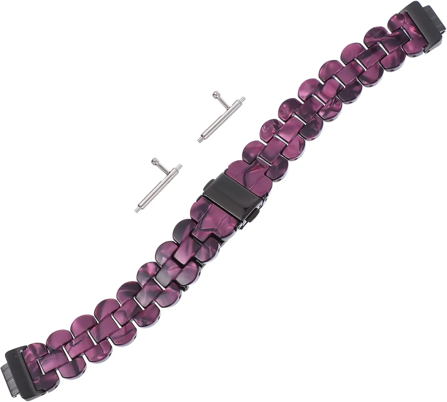 Elegant Resin Watchband Replacement for Men's Watch Wrist Watch Band Travel Occasion Accessory