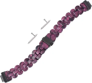 Elegant Resin Watchband Replacement for Men's Watch Wrist Watch Band Travel Occasion Accessory