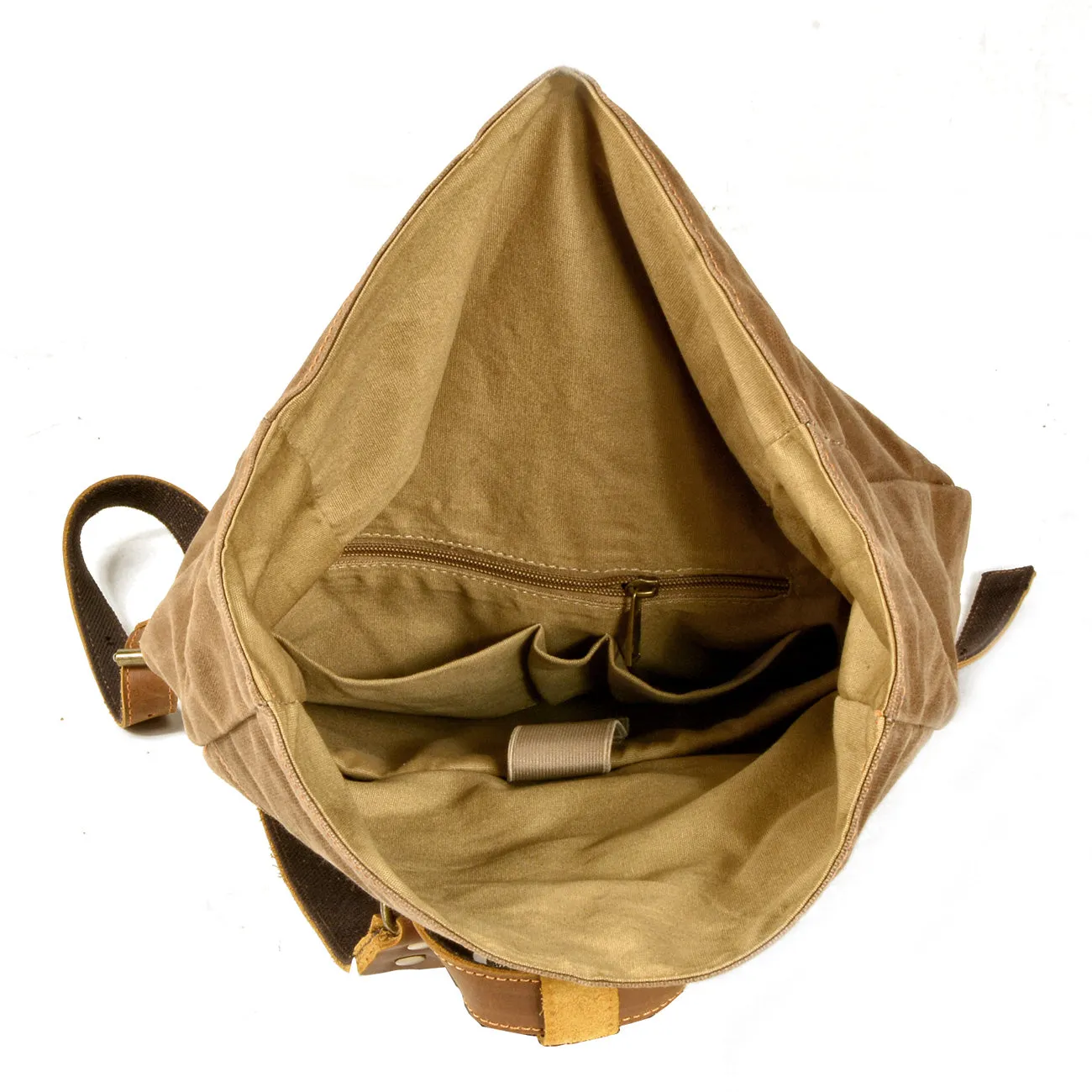 Elegant Waxed Canvas Rucksack for Commuting and Exploration
