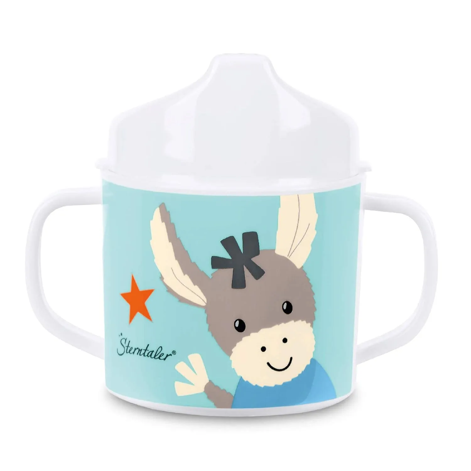Emmi L'Asinello 6842000 Mug with Handles and Spout, 6  Months, Multi-Coloured