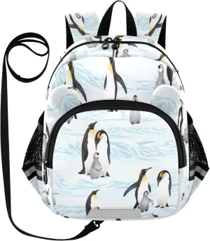 Emperor Penguins Vector Little Kid Toddler Backpack Baby Boys Girls Kindergarten Pre School Bags Cute Cartoon Backpacks for children