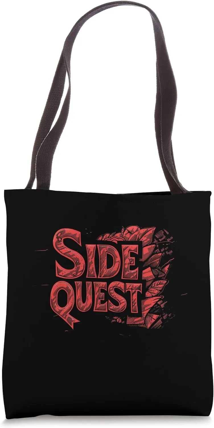 Enjoy the Side Quest Statement with a Creative Costume Tote Bag