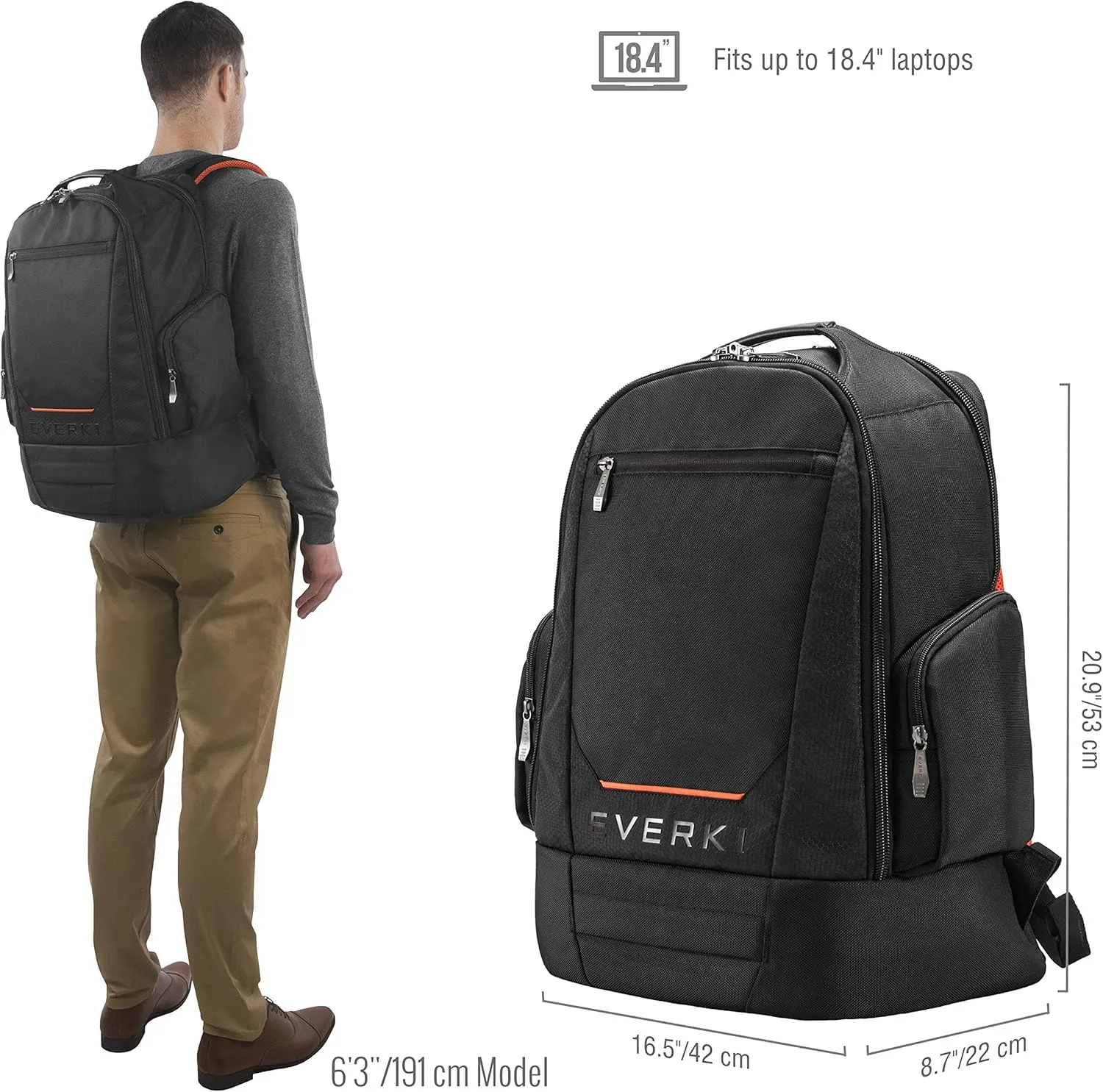 Everki ContemPRO 117 Large Spacious 18.4-Inch Gaming or Workstation Laptop Backpack & Targus Portable Chill Mat HD3 Gaming with 3 Ultra-Quiet Fans and Integrated Airflow Ventilation