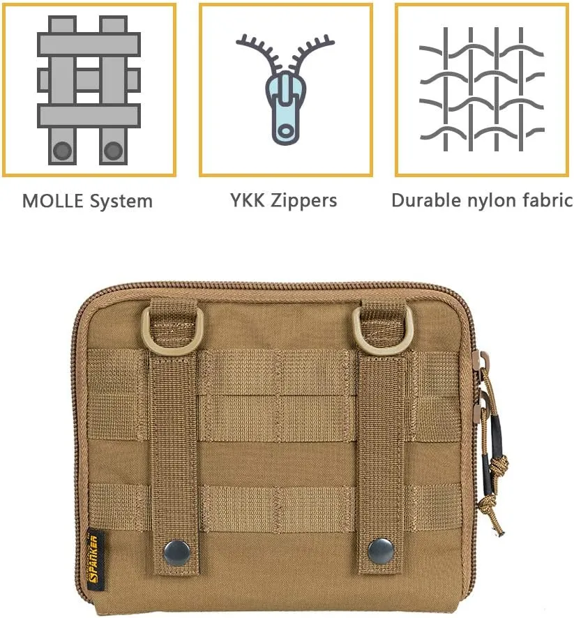 EXCELLENT ELITE SPANKER Tactical Molle Admin Pouch EDC EMT Utility Tool Bag Military Waist Organizer Pouches