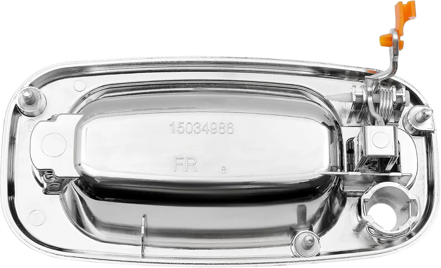 Exterior Door Handles, All Chrome, Compatible with 1999-2007 Chevy Silverado Suburban Tahoe Avalanche, GMC Sierra Yukon, Cadillac Escalade, Front Left & Right Side | Replaces# 15034985, 15034986