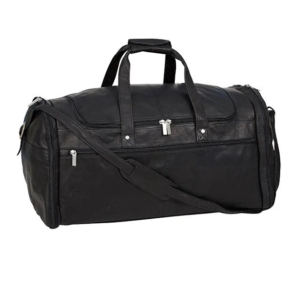 Extra Large Duffel Bag in Colombian Leather, great for golfing excursions