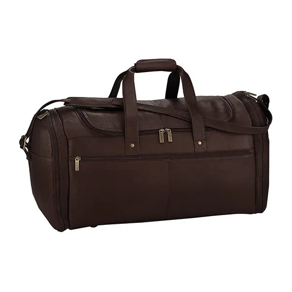 Extra Large Duffel Bag in Colombian Leather, great for golfing excursions