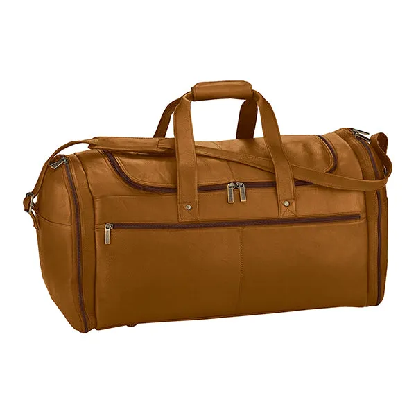 Extra Large Duffel Bag in Colombian Leather, great for golfing excursions