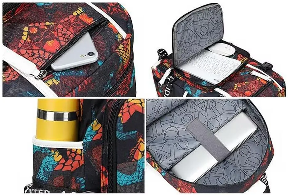FANwenfeng Basketball Player 30 Luminous Backpack Travel Backpack Fans Bag for Men Women (Style 11)