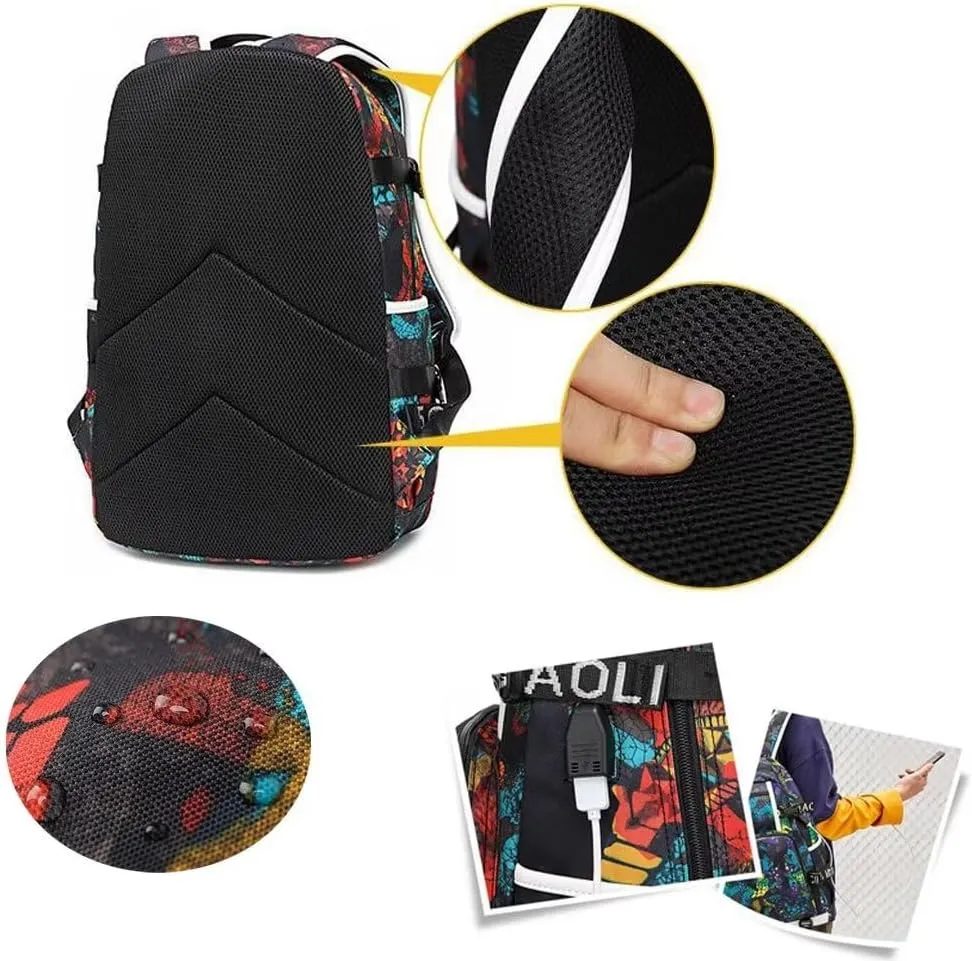 FANwenfeng Basketball Player 30 Luminous Backpack Travel Backpack Fans Bag for Men Women (Style 11)