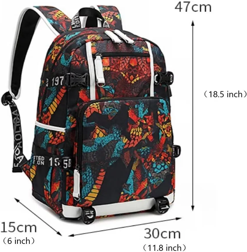 FANwenfeng Basketball Player 30 Luminous Backpack Travel Backpack Fans Bag for Men Women (Style 11)