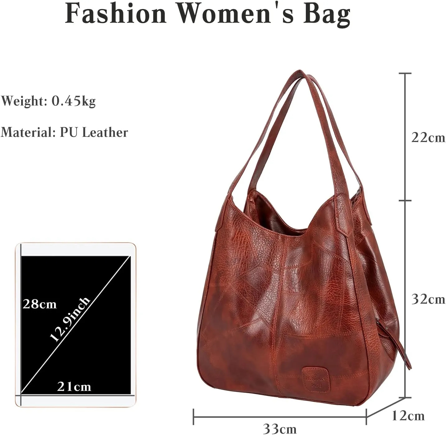Fashion Women's Handbags Waterproof Top-handle Bags Shoulder Bag