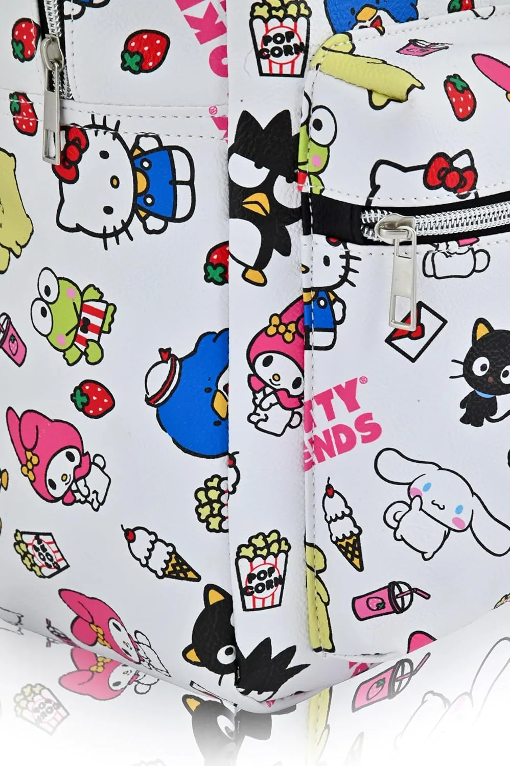 Fast Forward Sanrio Hello Kitty Backpack for Women, Men, Unisex | Cute PU Leather Large Hello Kitty and Friends Backpack Purse Shoulder Purse | Hello Kitty Bag and Hello Kitty Accessories, C6PF12ZA