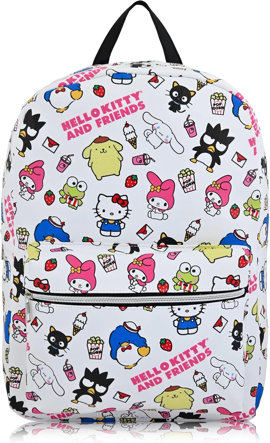 Fast Forward Sanrio Hello Kitty Backpack for Women, Men, Unisex | Cute PU Leather Large Hello Kitty and Friends Backpack Purse Shoulder Purse | Hello Kitty Bag and Hello Kitty Accessories, C6PF12ZA