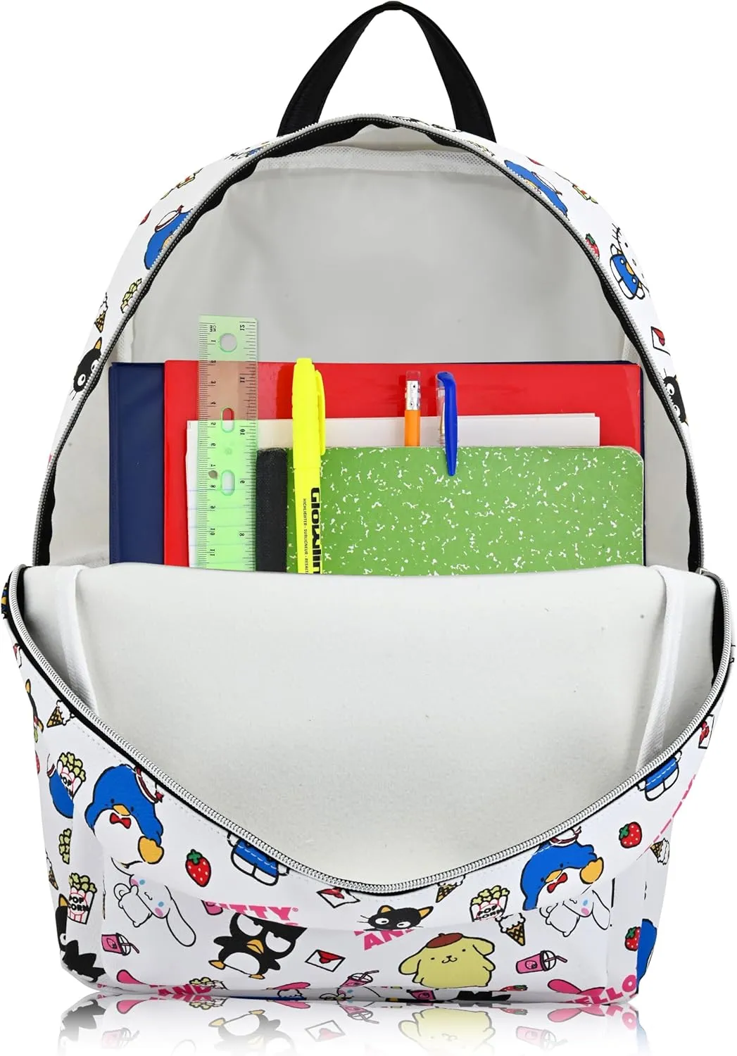 Fast Forward Sanrio Hello Kitty Backpack for Women, Men, Unisex | Cute PU Leather Large Hello Kitty and Friends Backpack Purse Shoulder Purse | Hello Kitty Bag and Hello Kitty Accessories, C6PF12ZA