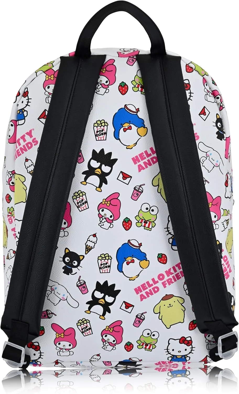 Fast Forward Sanrio Hello Kitty Backpack for Women, Men, Unisex | Cute PU Leather Large Hello Kitty and Friends Backpack Purse Shoulder Purse | Hello Kitty Bag and Hello Kitty Accessories, C6PF12ZA