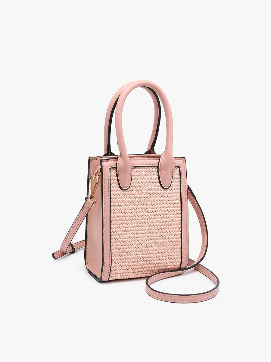 Fauna Straw Satchel/Crossbody