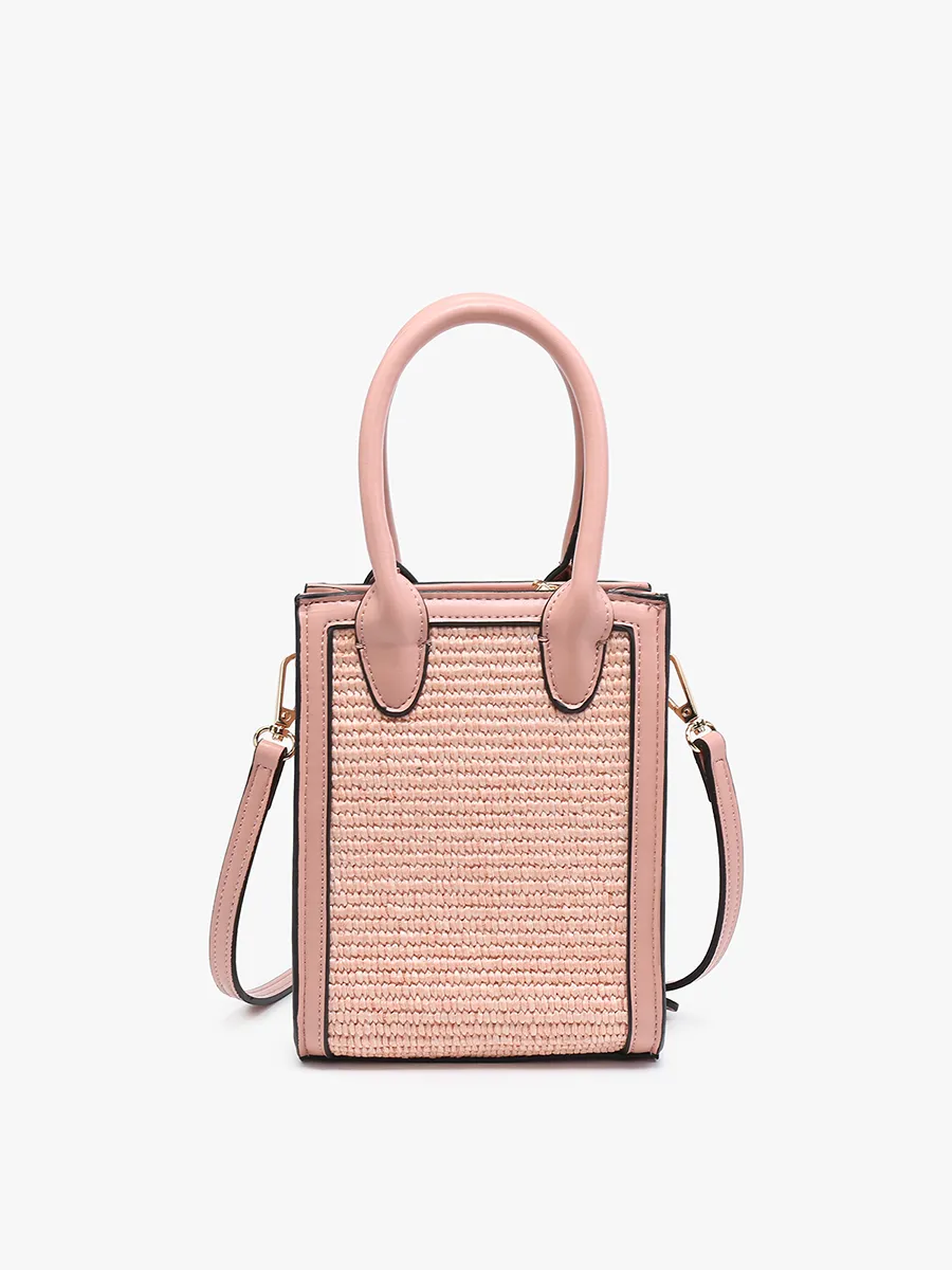 Fauna Straw Satchel/Crossbody