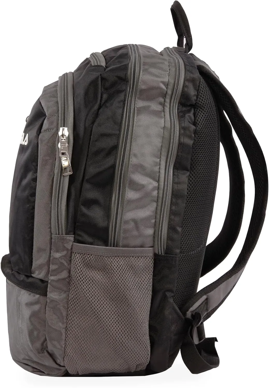 Fila Duel Tablet and Laptop Backpack, Black/Grey, One Size