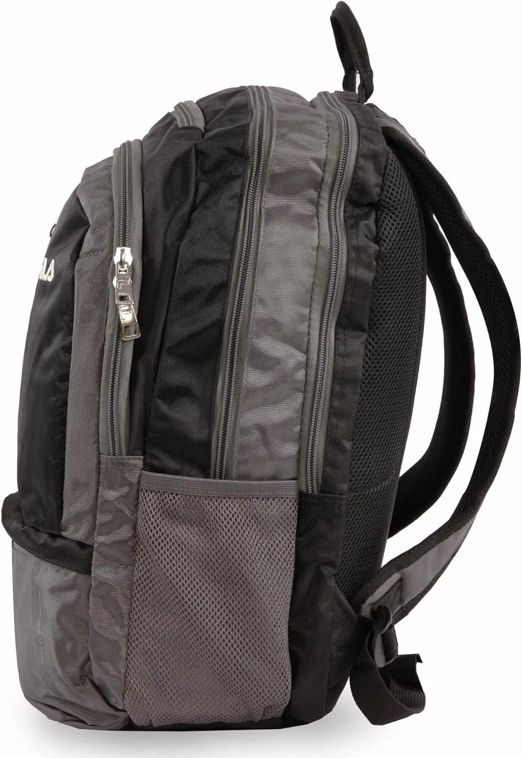 Fila Duel Tablet and Laptop Backpack, Black/Grey, One Size