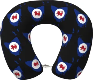 Flag Map of Tasmania Neck Pillow Memory Foam U-Shaped Travel Neck Pillow for Airplanes Car Home