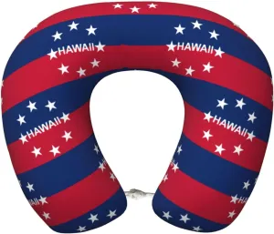 Flag of The Governor of Hawaii Neck Pillow Memory Foam U-Shaped Travel Neck Pillow for Airplanes Car Home